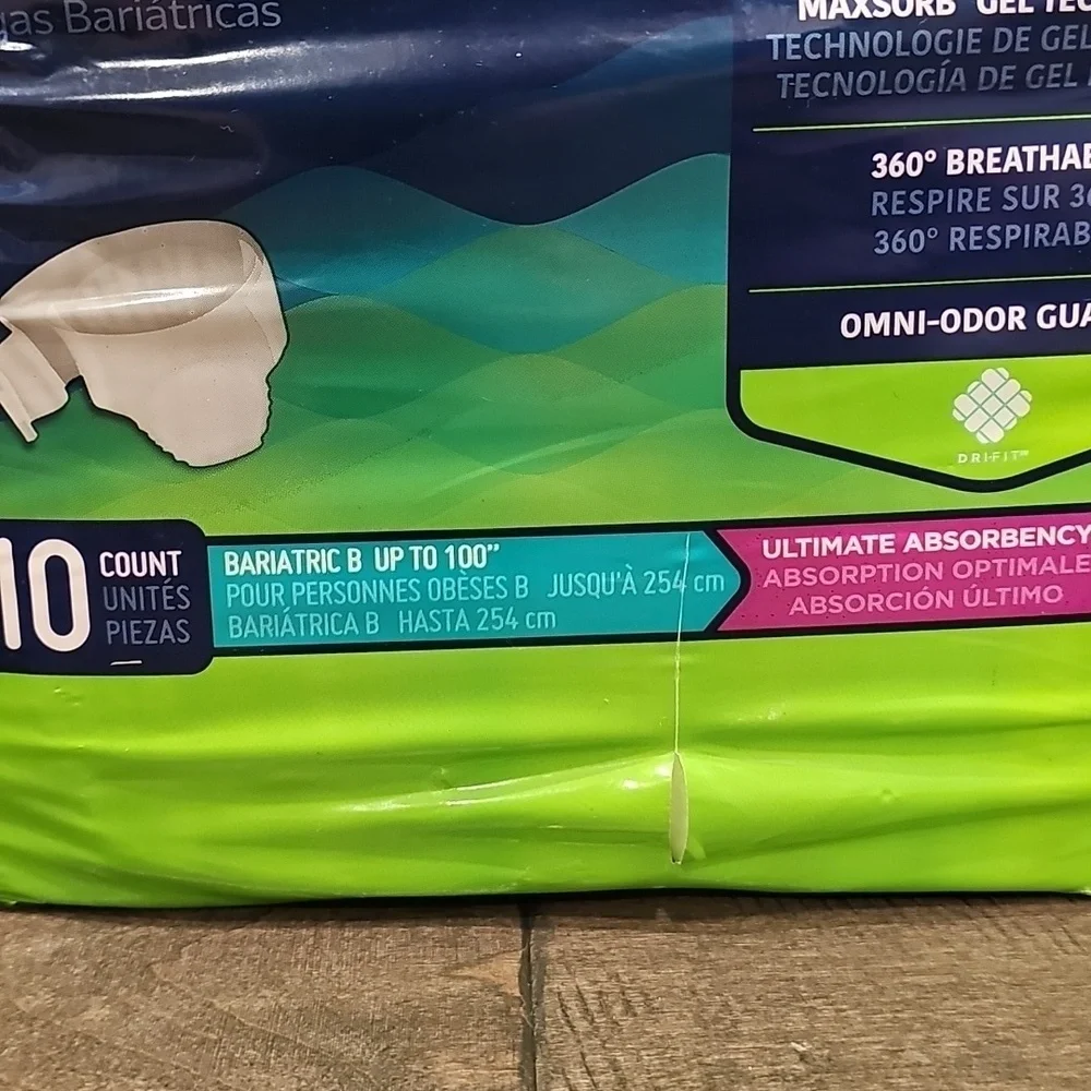 New Prevail Bariatric Briefs 10 Pack - Bariatric B up to 100